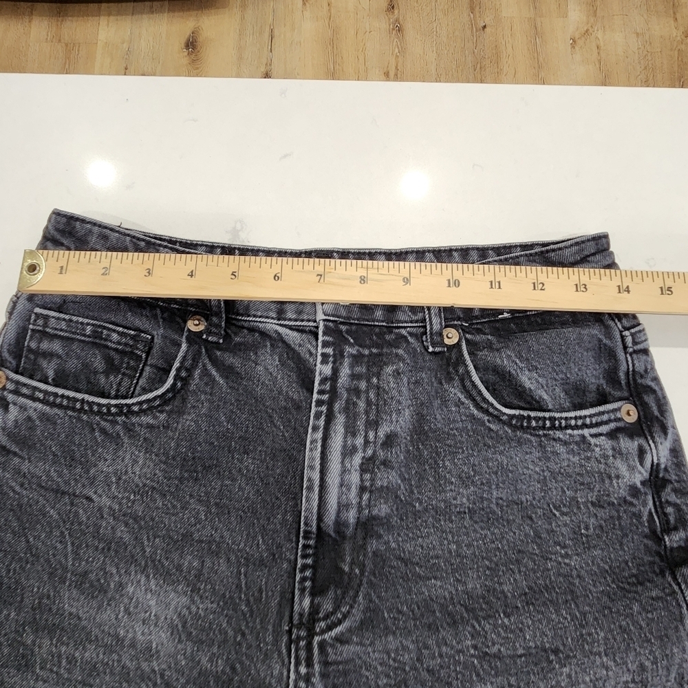 ZARA Jeans Womens Size 8 Black Skinny Leg Denim Stretch High Rise Zip Closure - Picture 8 of 12